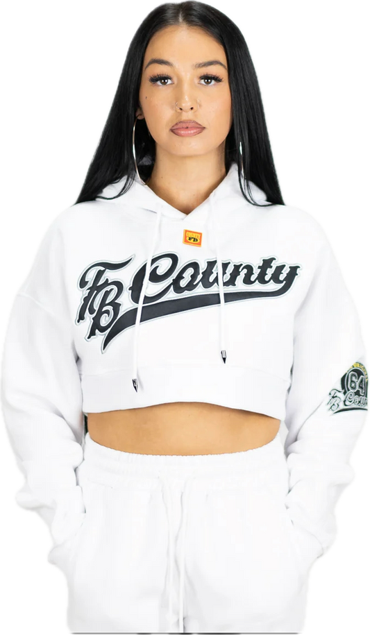 Fb County Cropped Signature Hoodie